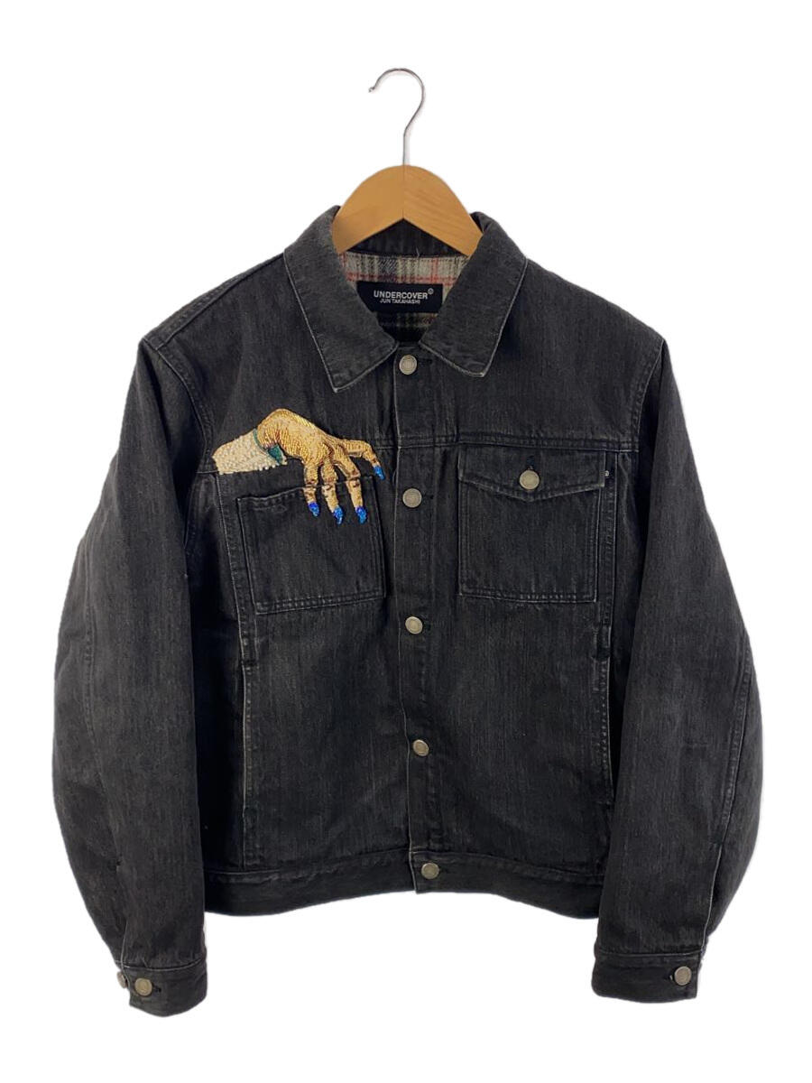 【中古】UNDERCOVER◆23AW/HAND Denim Jacket/デニムジャケット/2/コットン/ブラック/UC2C4212//【メンズウェア】