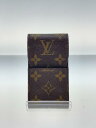 【中古】LOUIS VUITTON◆エテュイ・シガレット_モノグラム・キャンバス_BRW/--/BRW/メンズ【服飾雑貨他】