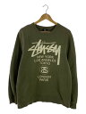 【中古】STUSSY◆スウェット/M/コットン/KHK/Z3000SAS18【メンズウェア】