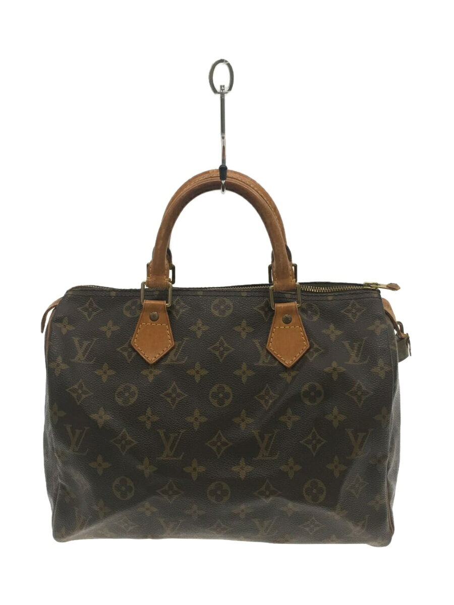 【中古】LOUIS VUITTON◆スピーディ30_モノグラム_BRW/PVC/BRW/M41526【バッグ】