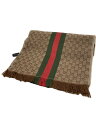 【中古】GUCCI◆マフラー/--/BRW/総柄/メンズ【服飾雑貨他】