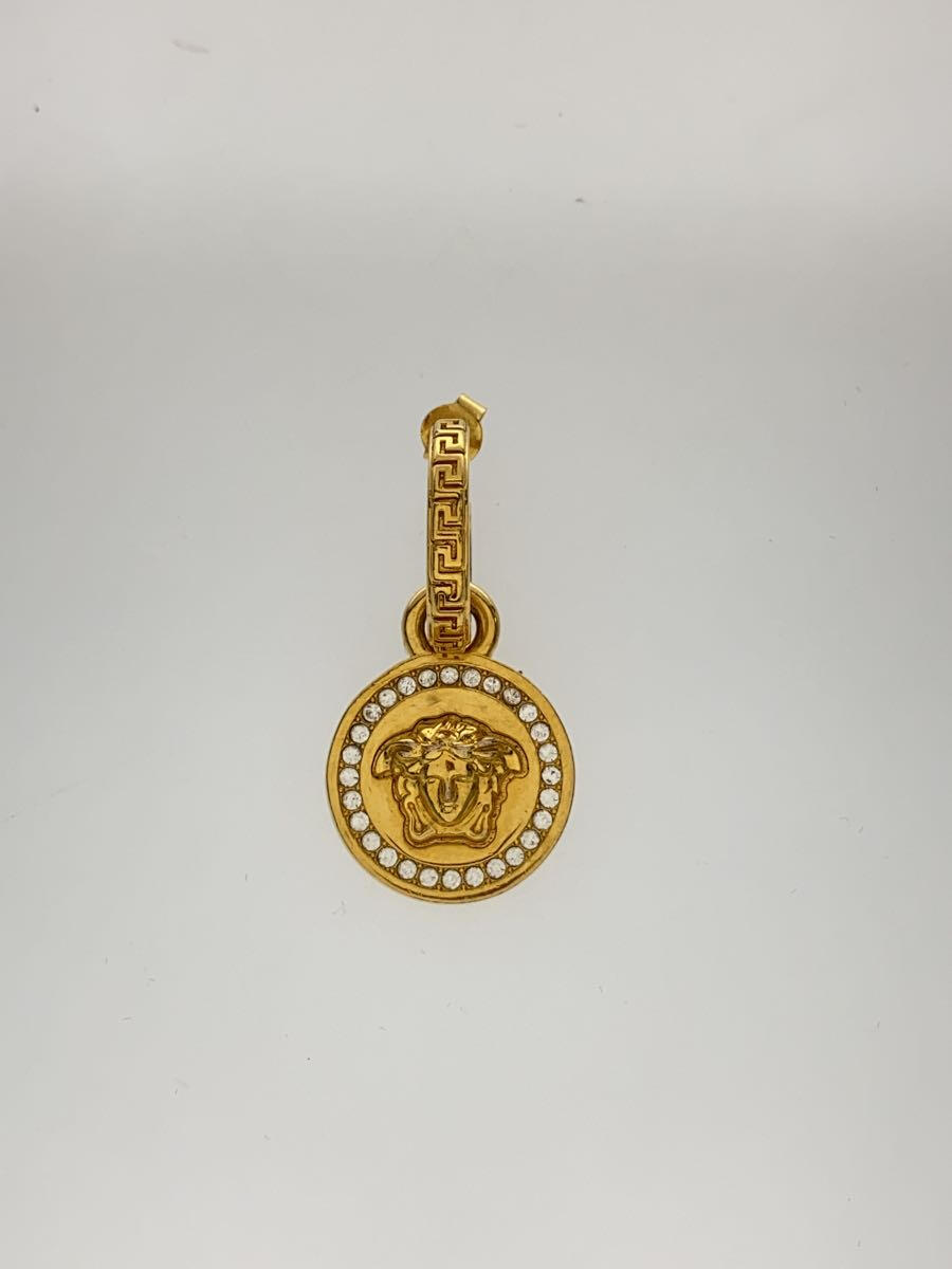 【中古】VERSACE◆ピアス/--/カラーストーン/GLD/メンズ【服飾雑貨他】