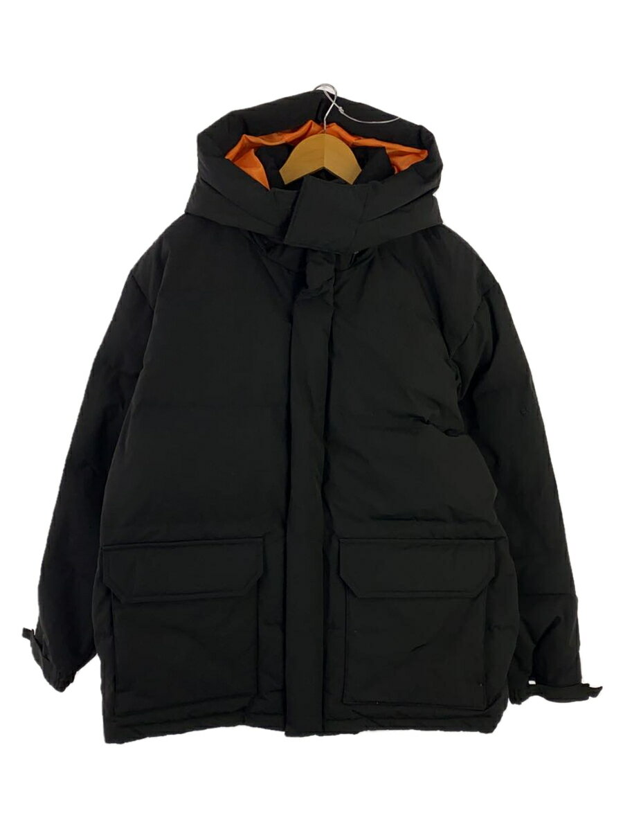 【中古】Schott◆ダウンジャケット/XL/ポリエステル/BLK/3192038/RETRO SHELL DOWN PARKA【メンズウェア】