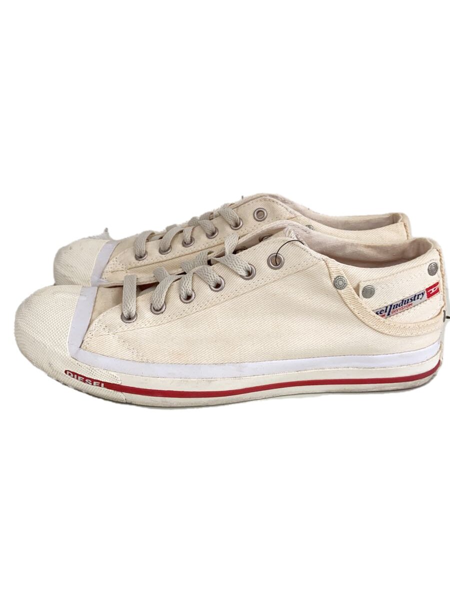 【中古】DIESEL◆ローカットスニーカー/27cm/WHT/キャンバス/00Y834 PR413 T1002【シューズ】