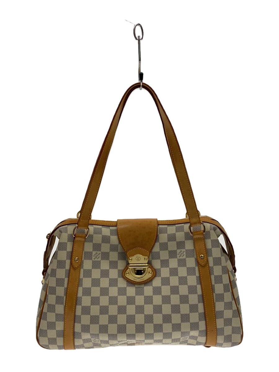 【中古】LOUIS VUITTON◆ストレーザPM_ダミエ アズール/PVC/WHT//【バッグ】