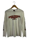 【中古】HARLEY DAVIDSON◆長袖Tシャツ/M/コットン/WHT【メンズウェア】(4)