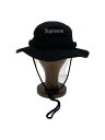 【中古】Supreme◆24SS Washed Canvas Boonie Hat/--/コットン/BLK/無地/メンズ【服飾雑貨他】