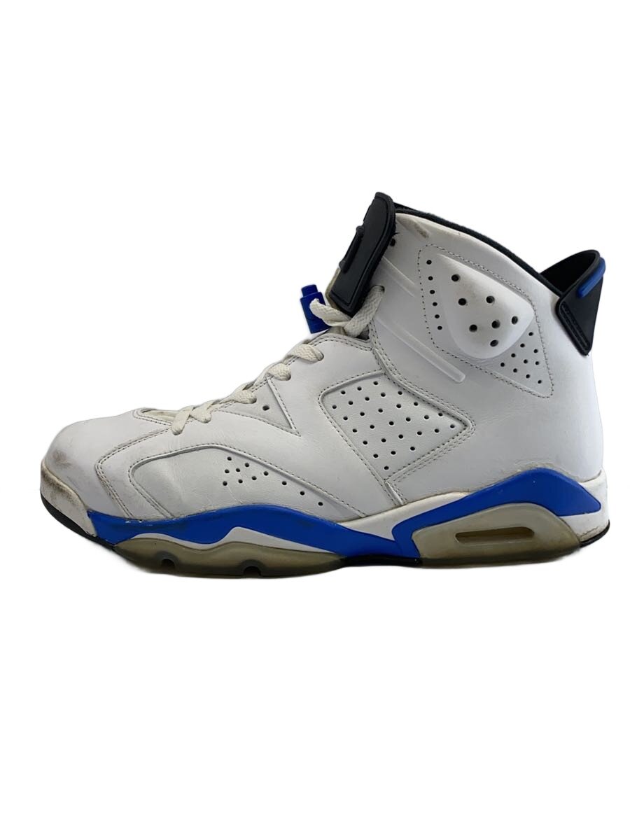 NIKE◆AIR JORDAN 6 RETRO/エアジョーダンレトロ/ホワイト/384664-107/28.5cm/WHT