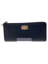 【中古】MICHAEL KORS◆長財布/レザー/BLK/無地/レディース/35T6GTVE3L【服飾雑貨他】
