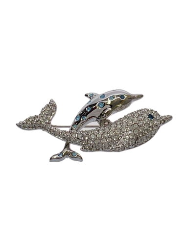 【中古】Swarovski◆アクセサリー/--/レディース/ブローチ/イルカ【服飾雑貨他】 【中古】Swarovski◆アクセサリー/--/レディース/ブローチ/イルカ【服飾雑貨他】