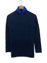 【中古】YOHJIYAMAMOTO+NOIR◆ニット・セーター(薄手)/2/ウール/NVY/無地/NK-K42-177【レディースウェア】