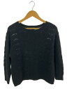 【中古】ARMANI EXCHANGE◆MOHAIR BLEND PULLOVER/S/アクリル/BLK/無地/6GYM1P【レディースウェア】