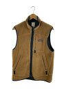 【中古】patagonia◆フリースベスト/S/ポリエステル/BRW/RN51884//【メンズウェア】