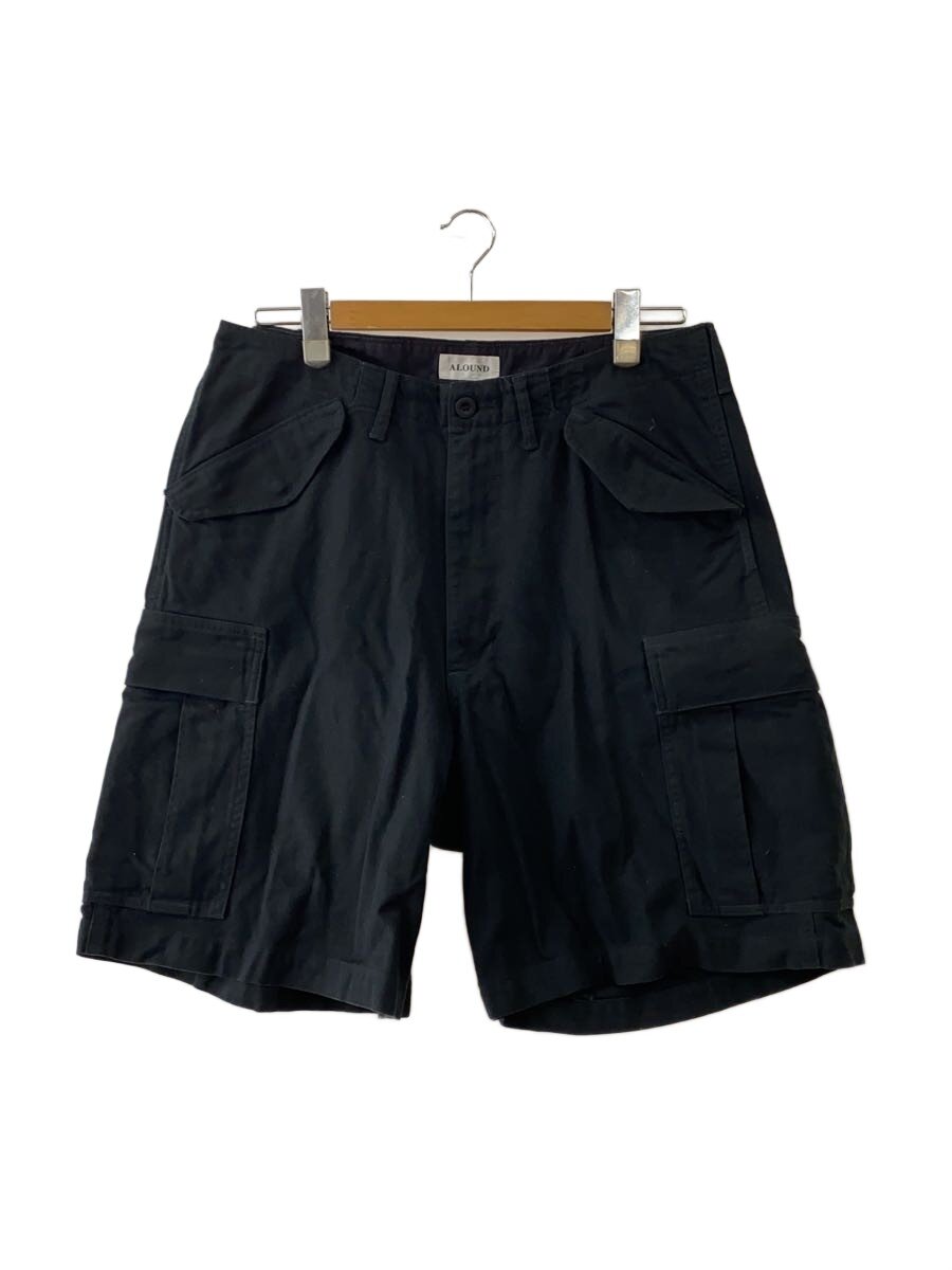 【中古】ALOUND◆ショートパンツ/L/コットン/BLK//【メンズウェア】
