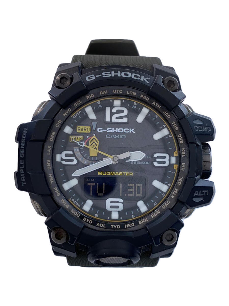 【中古】CASIO◆ソーラー腕時計・G-SHOCK/デジアナ/BLK【服飾雑貨他】