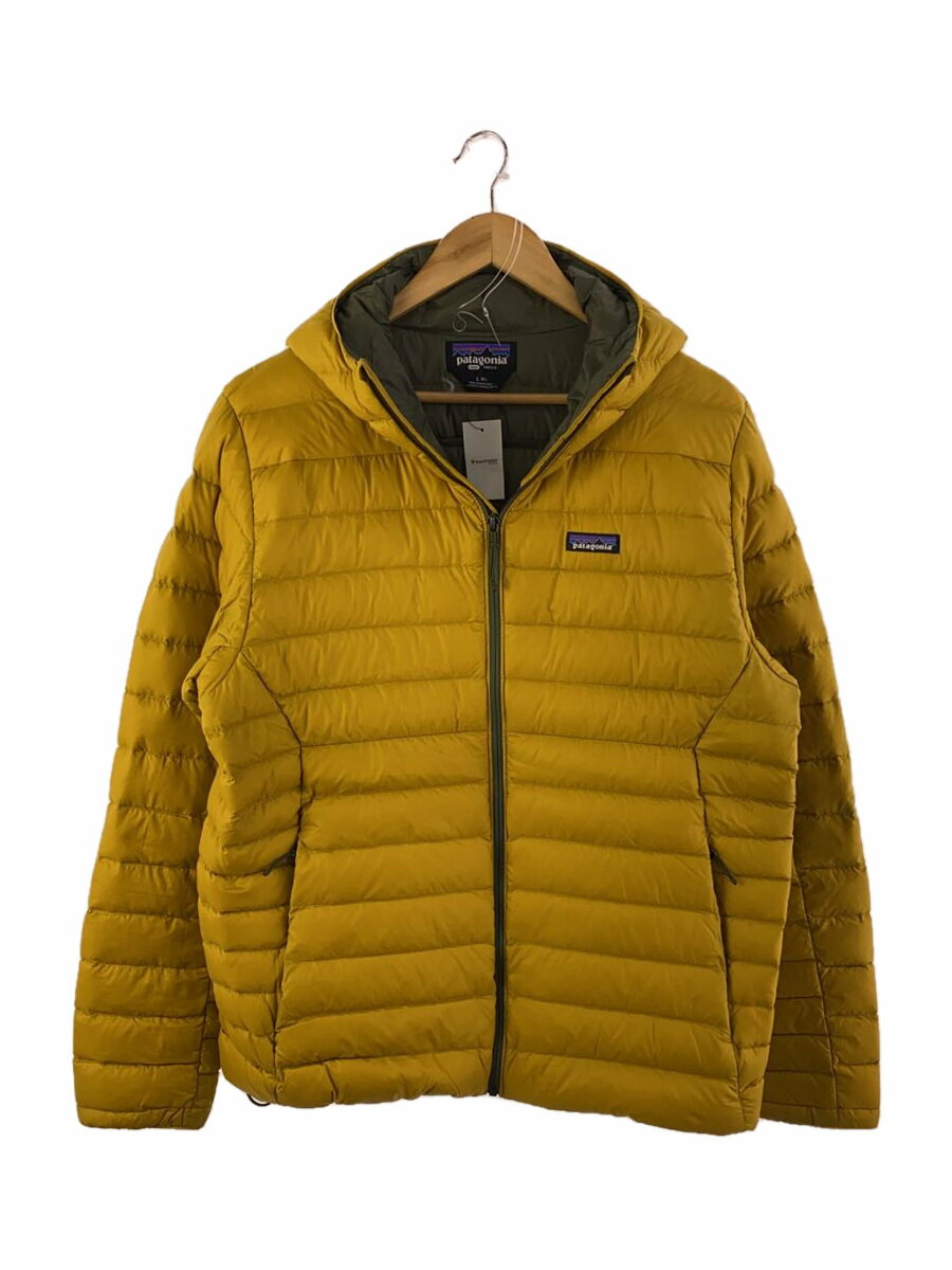 【中古】patagonia◆ダウンジャケット/L/ナイロン/YLW/無地/STY84702FA22【メンズウェア】