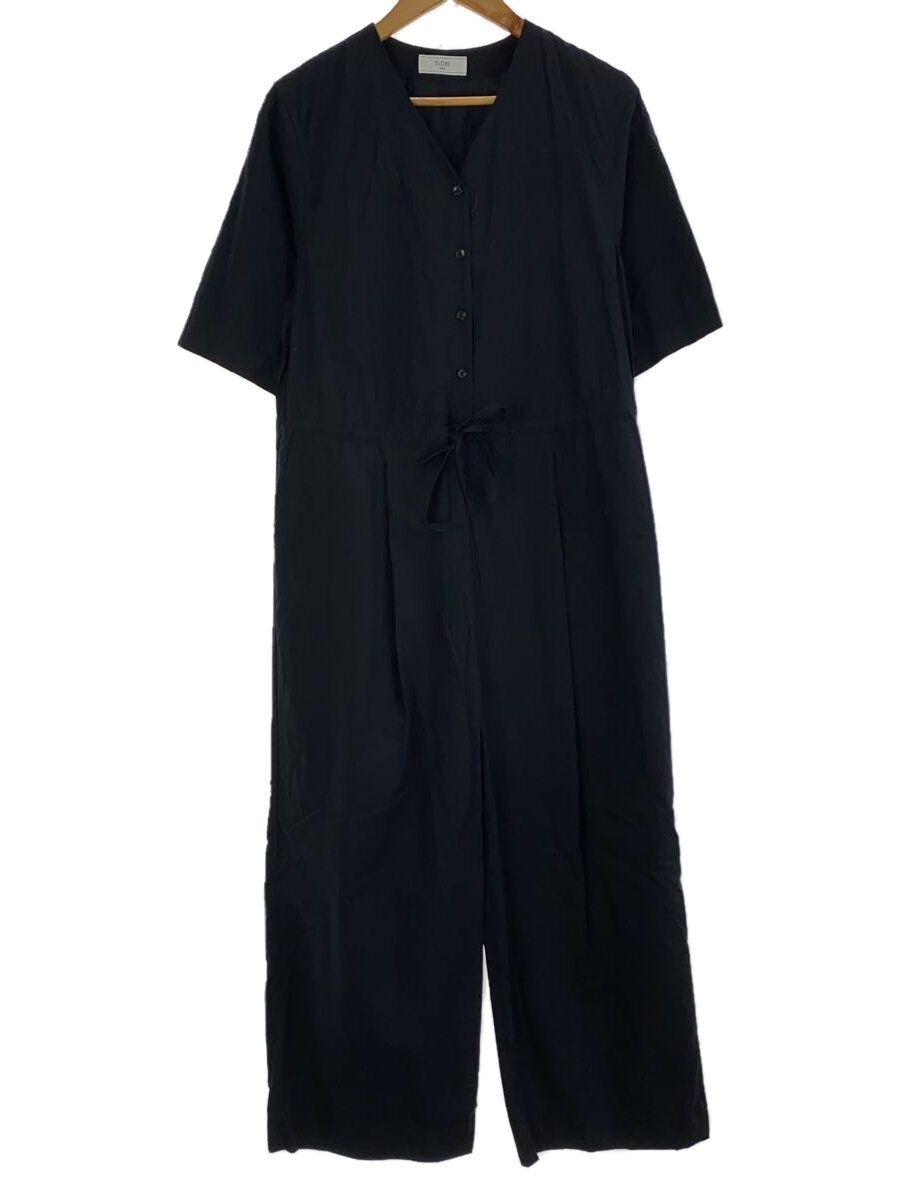 【中古】SLOBE IENA(IENA SLOBE)◆オールインワン/38/コットン/BLK/23-030-912-3120-2-0//【レディースウェア】