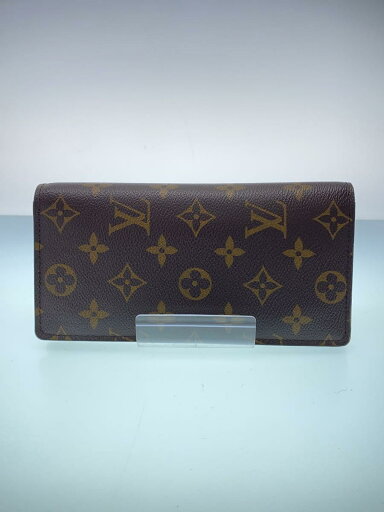 【中古】LOUIS VUITTON◆ポルト・フォイユ・ブラザ_モノグラム・キャンバス_BRW/M66540【服飾雑貨他】 【中古】LOUIS VUITTON◆ポルト・フォイユ・ブラザ_モノグラム・キャンバス_BRW/M66540【服飾雑貨他】