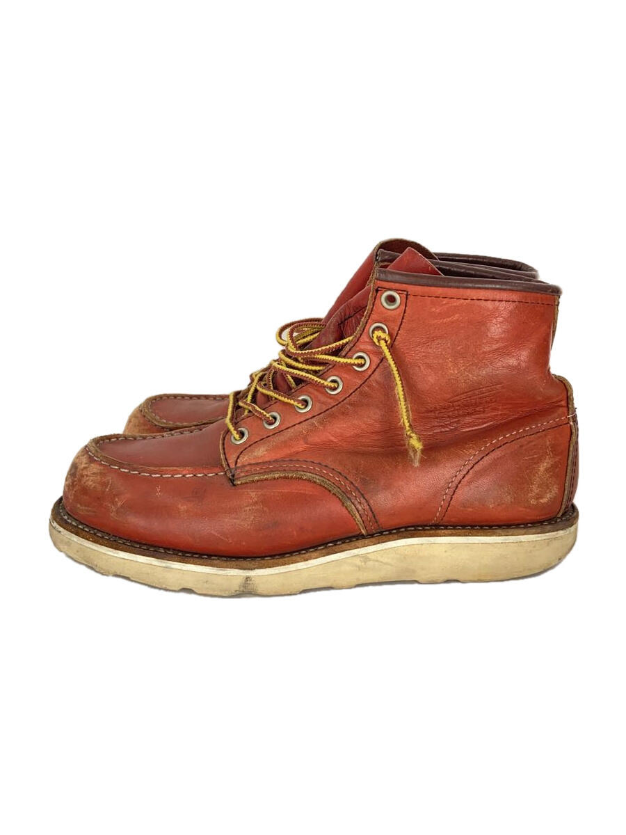 【中古】RED WING◆ウェスタンブーツ/US7/RED/レザー【シューズ】