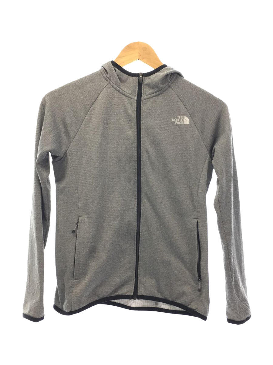 【中古】THE NORTH FACE◆THERMAL VERSA GRID HOODIE/S/ポリエステル/GRY【レディースウェア】