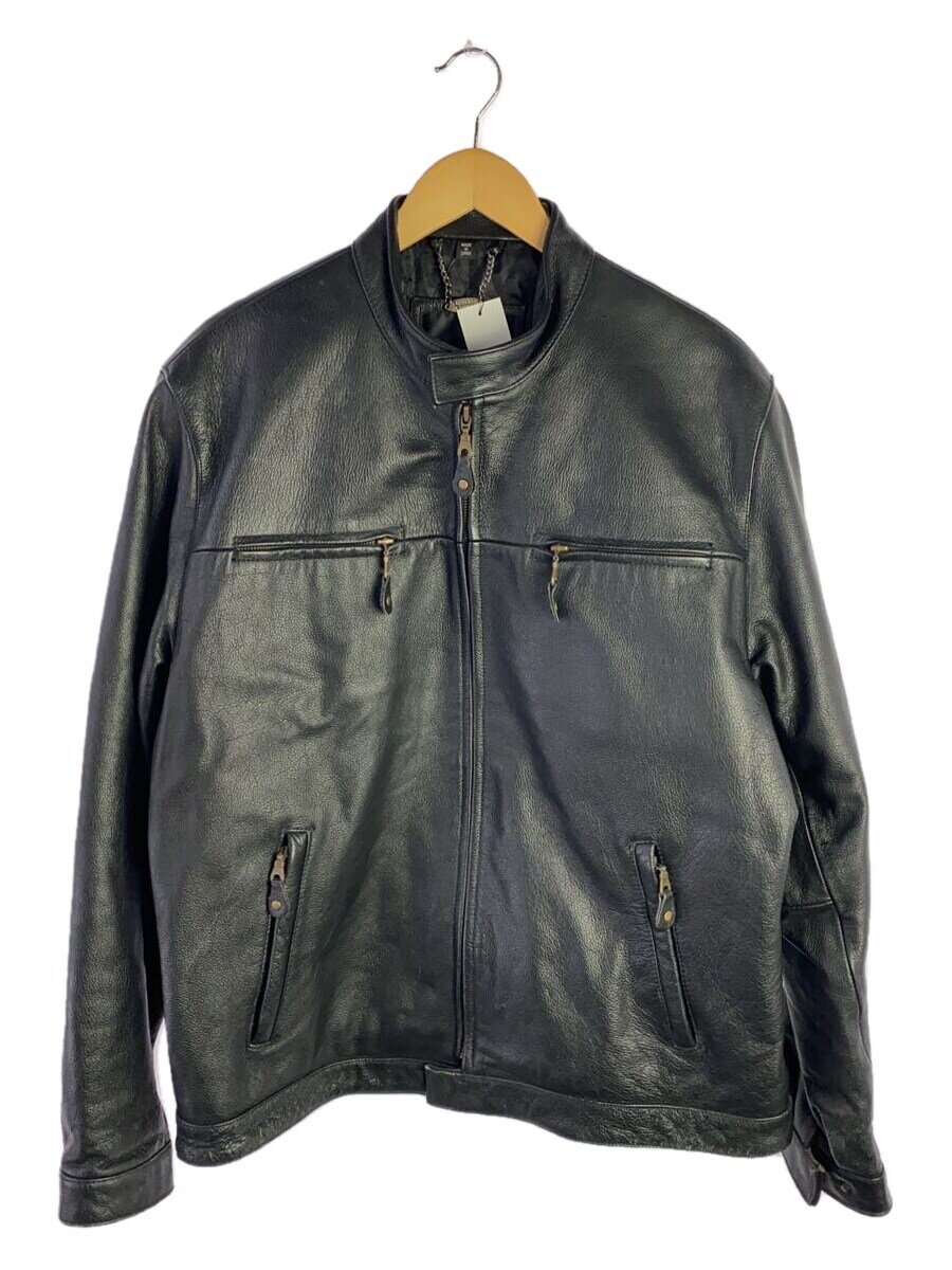 【中古】TANNERS AVENUE/レザージャケット・ブルゾン/L/牛革/BLK【メンズウェア】