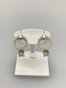 【中古】Swarovski◆Attract Circle/ピアス/スワロフスキー/SLV/レディース【服飾雑貨他】