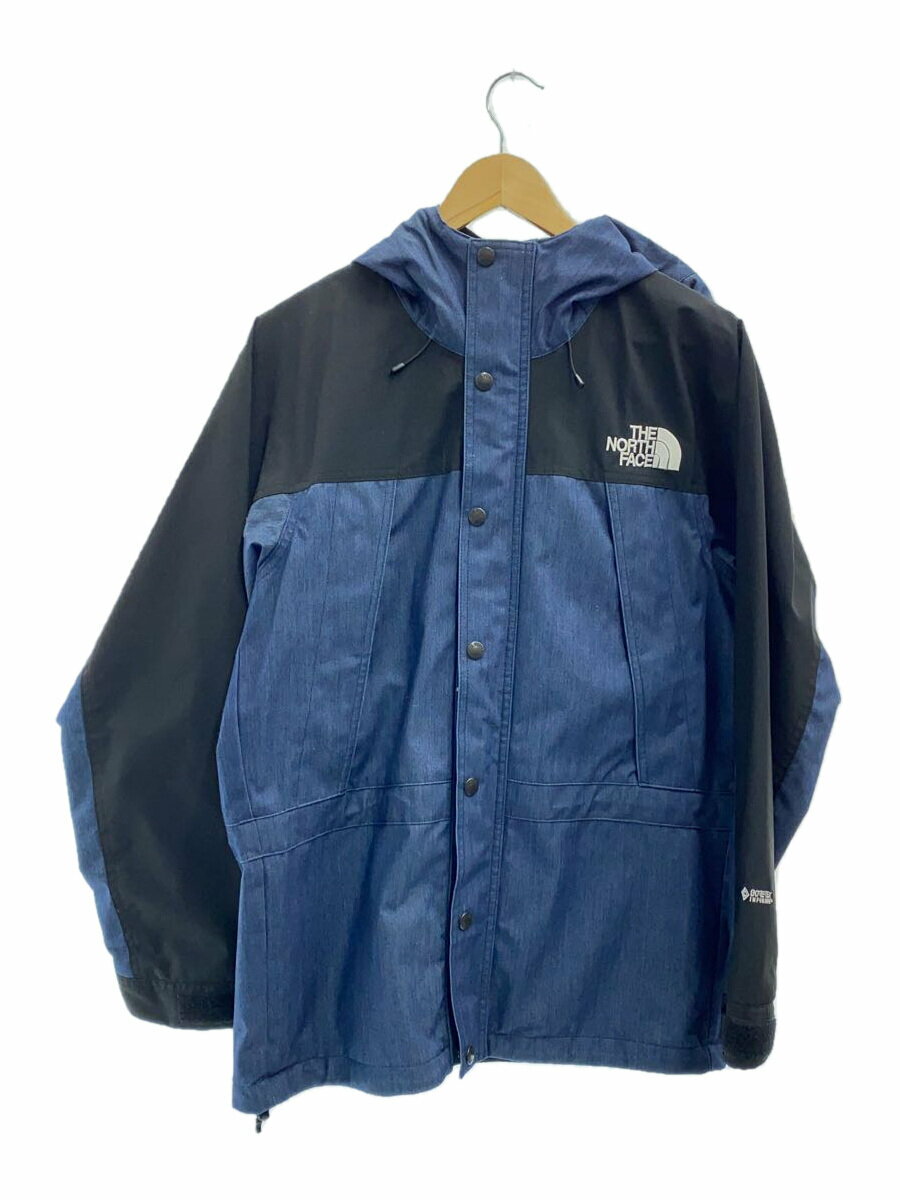 【中古】THE NORTH FACE◆MOUNTAIN LIGHT DENIM JACKET_マウンテンライトデニムジャケット/S/ナイロン/IDG【メンズウェア】