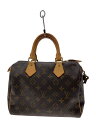 【中古】LOUIS VUITTON◆2)スピーディ25_モノグラム・キャンバス_BRW/PVC/BRW【バッグ】