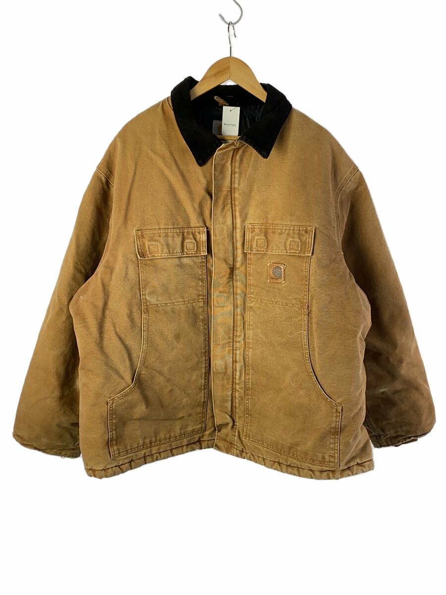 【中古】Carhartt◆ジャケット/トラディショナルコート/コットン/CML/C26 BRN/2XL【メンズウェア】