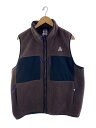 【中古】NIKE ACG◆フリースベスト/XL/ポリエステル/BRW/FN2449-237【メンズウェア】