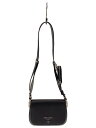 【中古】PRADA◆クロスボディバッグ/ショルダーバッグ/レザー/BLK/黒/1BD283【バッグ】