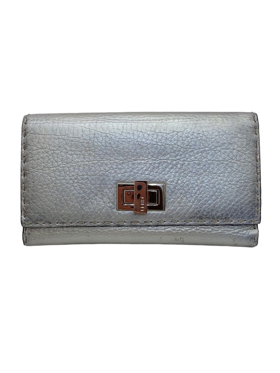 【中古】FENDI◆長財布/--/SLV/レディース/8M0308//【服飾雑貨他】