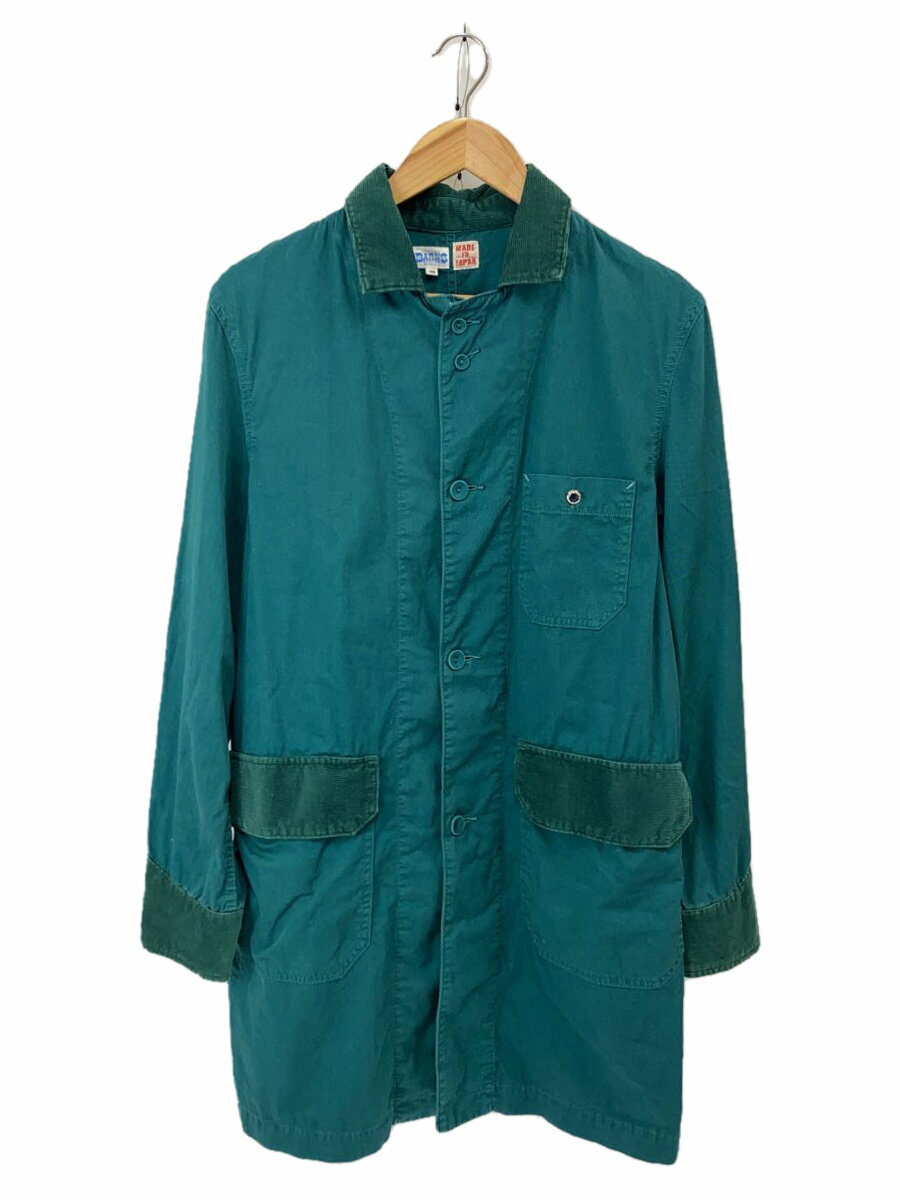 【中古】Barnsoutfitters◆コート/38/コットン/グリーン【メンズウェア】