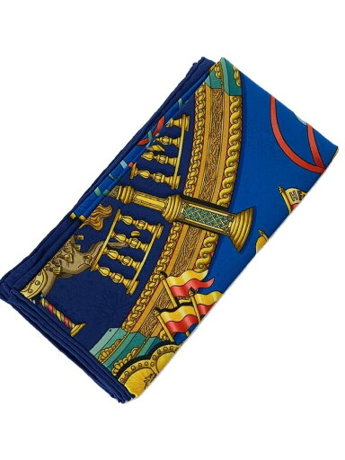 【中古】HERMES◆スカーフ/シルク/BLU/レディース/カレ90/LUNA PARK【服飾雑貨他】 【中古】HERMES◆スカーフ/シルク/BLU/レディース/カレ90/LUNA PARK【服飾雑貨他】
