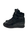 【中古】MIU MIU◆ハイカットスニーカー/35/BLK/レザー【シューズ】