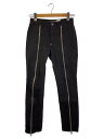 【中古】JOHN LAWRENCE SULLIVAN◆rigid denim zipped pants/ボトム/XS/デニム/BLK/JLSW-47//【レディ...
