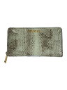 【中古】GUCCI◆長財布/--/GRN/レディース/772642/パイソンジップアラウンドウォレット【服飾雑貨他】