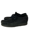 【中古】Clarks◆シューズ/26.5cm/BLK/スウェード【シューズ】