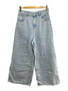 【中古】FREAK’S STORE◆ワイドパンツ/M/コットン/インディゴ/ライトインディゴ/無地/24SS-005PT【レディースウェア】