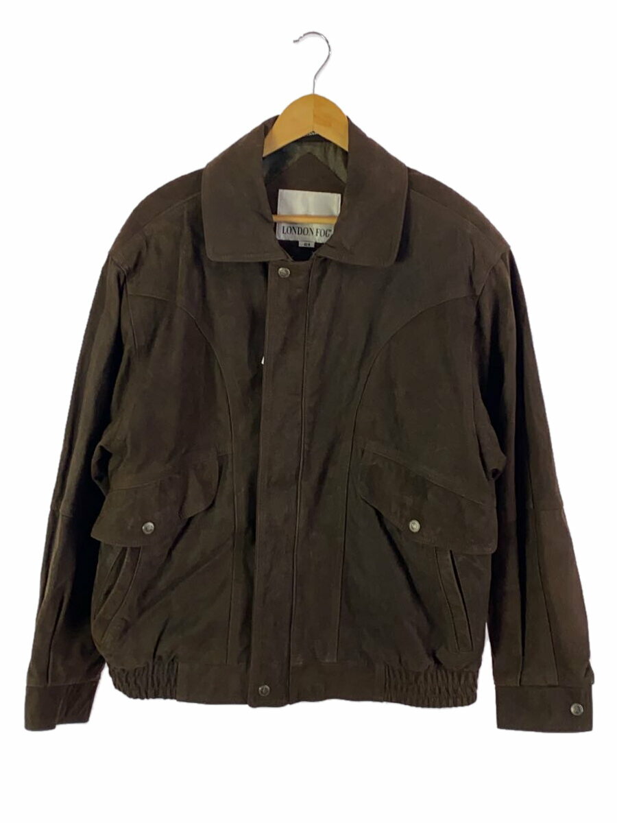 【中古】London Fog◆レザージャケット・ブルゾン/42/レザー/BRW//【メンズウェア】