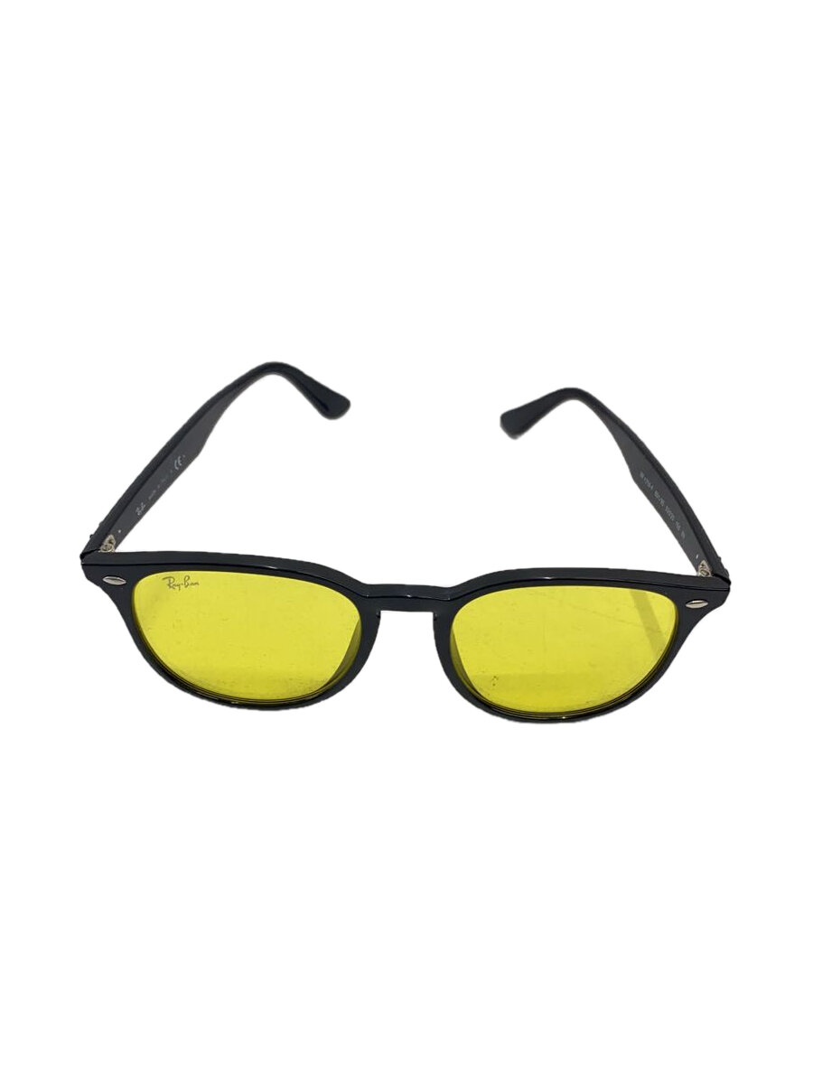 【中古】Ray-Ban◆サングラス/ウェリントン/プラスチック/BLK/YLW/メンズ/RB4259-F【服飾雑貨他】