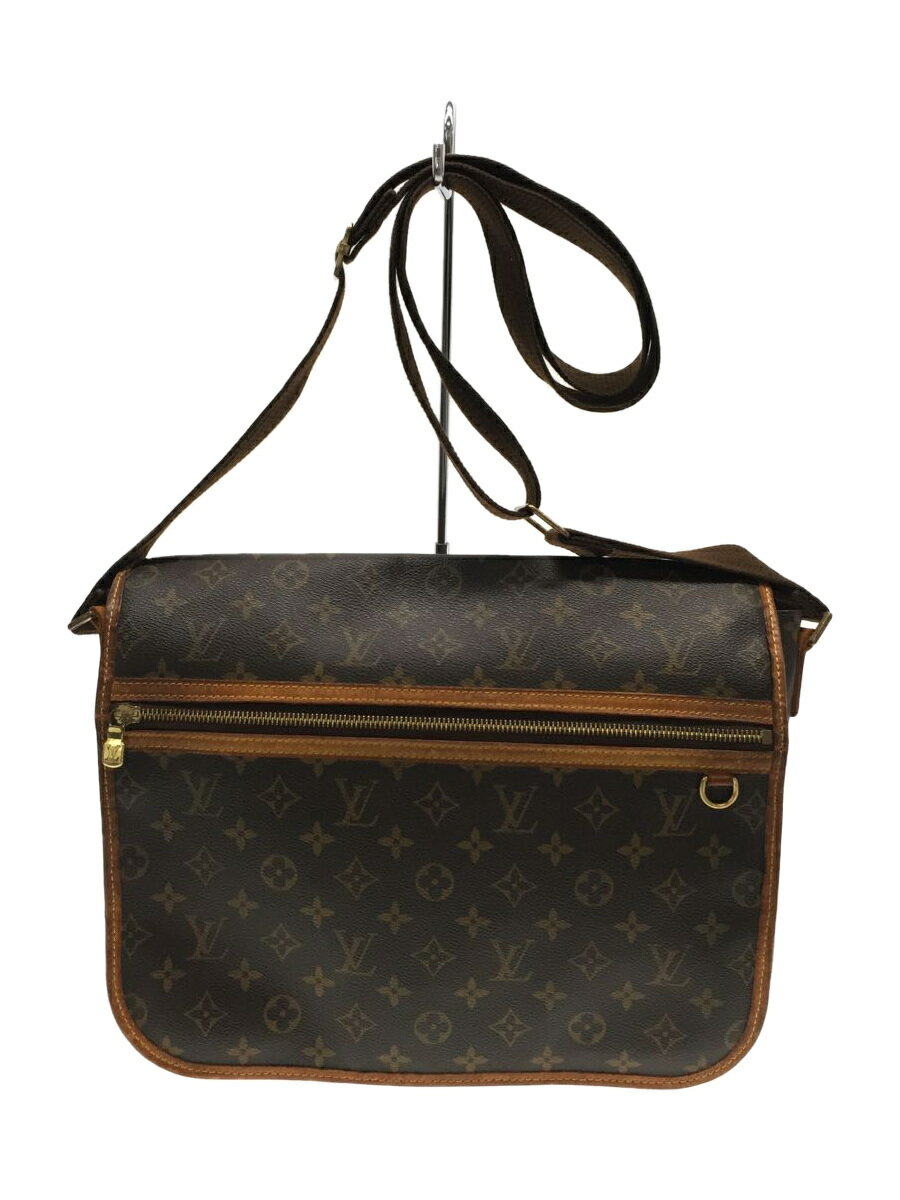 【中古】LOUIS VUITTON◆メッセンジャーGMボスフォール_モノグラム_BRW/PVC/BRW/モノグラム【バッグ】