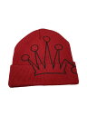 【中古】STUSSY◆ニットキャップ/--/レーヨン/RED/メンズ【服飾雑貨他】