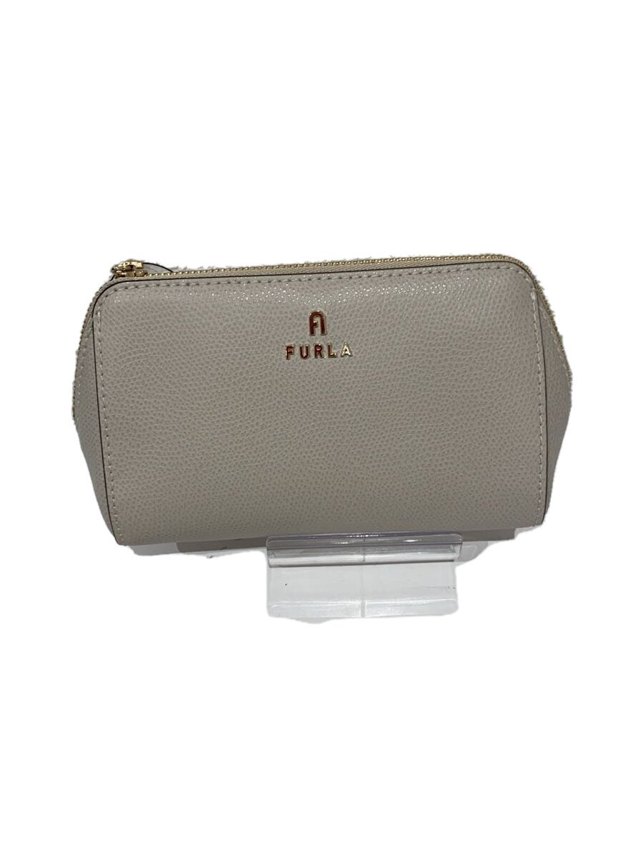 【中古】FURLA◆ポーチ/--/CRM【バッグ