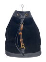 【中古】GUCCI◆スレ有/バンブー/リュック/スウェード/レザー/BLK/003・2855・0043・0【バッグ】