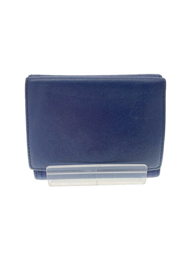 【中古】LOEWE◆3つ折り財布/レザー/NVY/無地/レディース【服飾雑貨他】 【中古】LOEWE◆3つ折り財布/レザー/NVY/無地/レディース【服飾雑貨他】