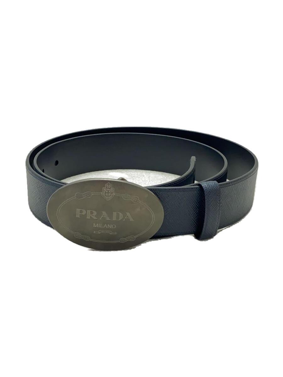 【中古】PRADA◆ベルト/--/NVY/メンズ/2CM046