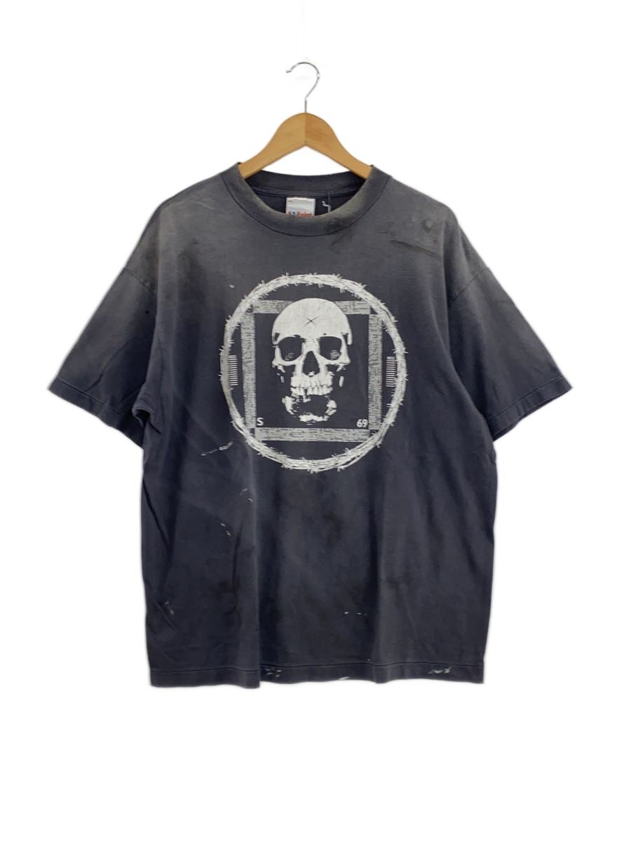 SAINT MICHAEL◆× Kosuke Kawamura SS TEE PERVERSION/Tシャツ/L/コットン