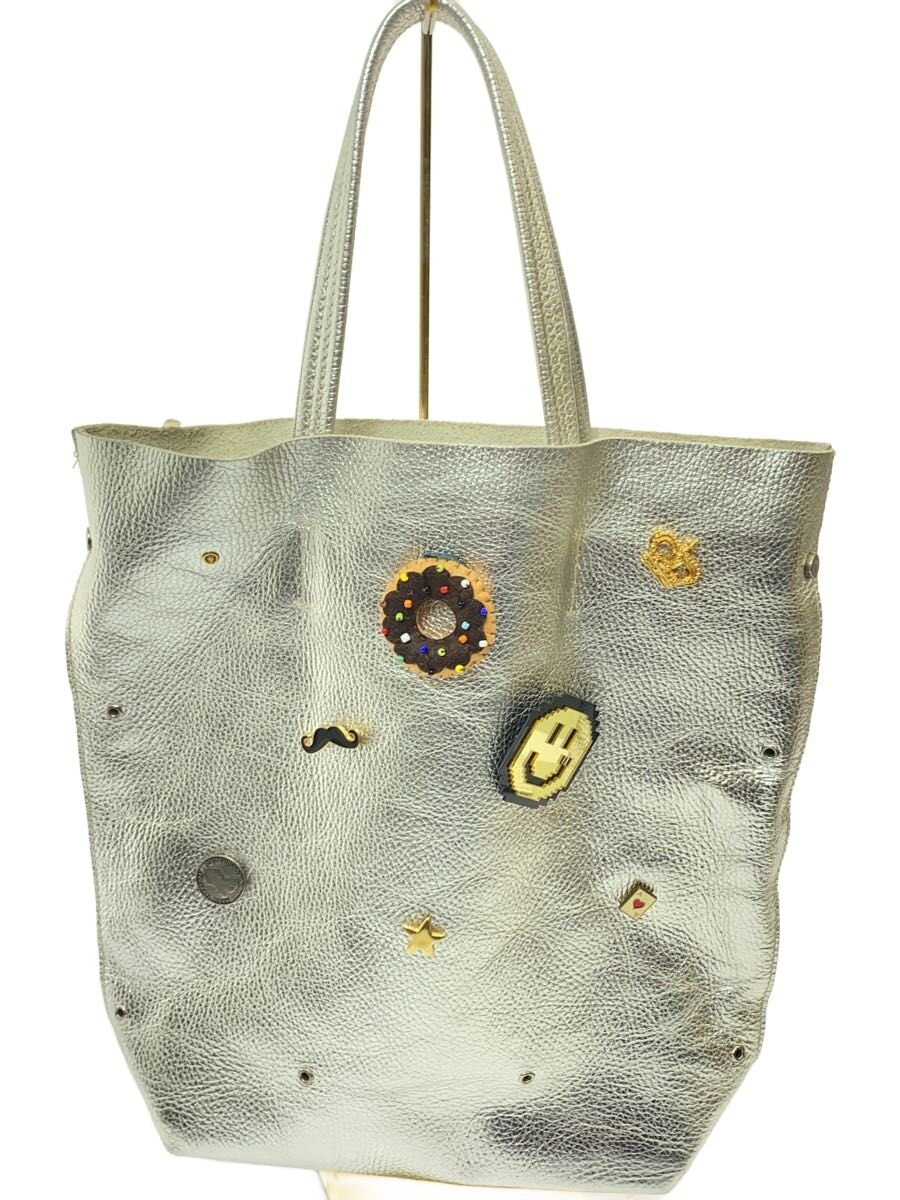 Bagolo◆トートバッグ/レザー/SLV//