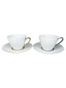 【中古】Noritake◆アミ ペアカップ&ソーサー 1605-6【キッチン用品】